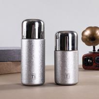 Sleek Titanium-Coated Insulated Mini Cup - Luxury Pocket Gift for Men & Women 240ml