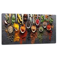 GLASS PLATE CUTTING BOARD 52x30 SPICES