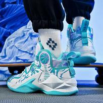 Originalūs Kobe krepšinio bateliai Vyriški Vyresnių vaikų Trinties garsas Neslystantys Smūgio absorbcija Sportiniai Paaugliams Studentams Bėgimo bateliai Vyrai 42 blue