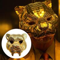Kalmarų žaidimo sargo kaukė kvadratas apskritimas trikampis „Frontman“ Cosplay Helovino rekvizitas VIP Animal Mask brown