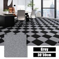 40PCS Self-adhesive Carpet Square 30x30cm Peel Stick Removable Sticker Floor Mats for DIY Home Furnishing Tiles Hallway Indoor 30X30CM gray