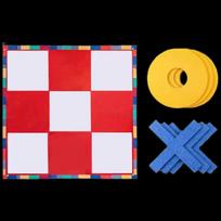 Tic-Tac-Toe & Gomoku Activity Game Set red