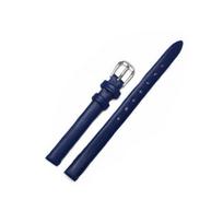 Plonas riešo dirželis su sagtimi, tikros odos apyrankės dirželis, moteriškas laikrodžio dirželis 8mm blue