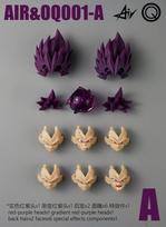 In Stock Airoq Vegeta 001 Purple Head Sculpt Accessory Pack Action Figure Modification Model Toy Collection Accessory Gift Accessories black