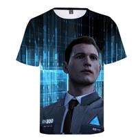 Become Detroit Human Tshirt Coner Rk800 3d Printed Custom Cosplay Tee Tops Men B,XL=US M black