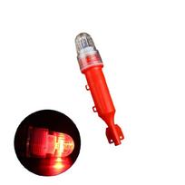 Underwater LED Net Marker Light Single Flash Fishing Signal Lamp for Night Anglers and Net Position Routine Checks raudona