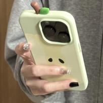 3D Apple Core Phone Case for Iphone 17/16/15/14/13 Pro Max Korean Style Anti Drop Anti Scratch Phone Case 17ProMax black
