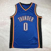 Mens Womens Basketball Jersey Russell Westbrook Style NBA Team Uniform Top Breathable Sportswear Practice Game Medium black