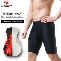 X-TIGER Pro Dviratininko Šortai su Petnešėlėmis Kalnų Dviračio Šortai Vasariniai Smūgiams Atsparūs 5D GELIO Pagalvėlė MTB Dviračių Šortai su Petnešėlėmis Triatlonas 4XL juoda