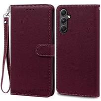 Samsung Galaxy M35 dėklas Odinė piniginė Atverčiamas telefono dėklas Samsung M35 5G dėklui Coque Fundas Samsung M35 SM-M356B dangteliui For Samsung M35 5G black