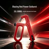 Adjustable Hand Gripper Trainer: 5-200KG Resistance Grip Strength Exerciser