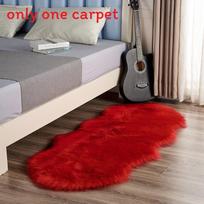Polyester Fiber Shaped Floor Mat For Lounge Bedside Antislip Soft Carpet Dark Brown white
