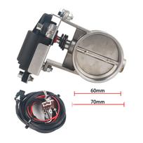 Elektrinis išmetamųjų dujų valdymo vožtuvas 51mm/60mm/63mm/70mm/76mm Išmetamųjų dujų valdymo vožtuvas - Žemas slėgis Išmetamajam vamzdžiui Catback 60mm gray