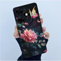 For itel S23 Plus Phone Case S681LN Cover Fashion Simplicity Oil Painting Floral Soft Liquid Silicone Shell For itel S23+ Fundas itel S23+ gray