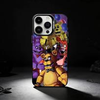F-Five Nights At Freddy-s Phone Case For iPhone 17,16,15,14,13,12,11 Plus,Pro Max,XS,Colored silver phone case iPhone14Plus brown