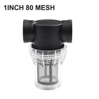 Vandens siurblys laistymo vamzdžių filtras ūkių virtuvės priedai 1inch 80 Mesh black
