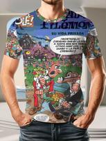 Vyriški Mortadelo Filemon Ispaniški Retro Komiksų Marškinėliai - Kvėpuojantys Poliesterio Trumpomis Rankovėmis Marškinėliai su Ikoniškais Animacinių Filmukų Atvaizdais, Mortadelo & Filemon Privatus XS