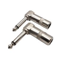 1/4  Right Angle Plugs TS Mono Heavy Duties Style for Speaker Cables Patches Cables, 1/4 Inch Phono 6.3mm Phone Plugs 1