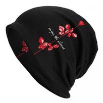 Custom Depeche Cool Mode Electronic Rock Beanie Cap Unisex Winter Warm Bonnet Femme Knit Hats Outdoor Skullies Beanies Caps Beanies Hat black