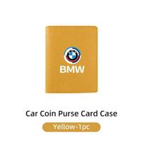 BAFT6 2025 Hot Car Business Fashion RFID Card Case Bank Card Organiser Travel Tools For Performance BMW M5 E46 e90 E60 5 Series Car Ac Red 1pc orange