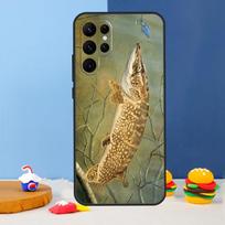 Lydekos Žuvies meškeriojimo masalas Telefono dėklas Samsung Galaxy S25 S24 Ultra S9 S10 S20 S22 S21 S23 Plus S24 FE Dangtelis Coque Galaxy S24