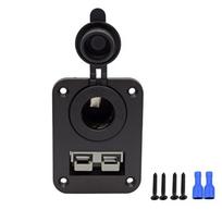 50A Charger Mount with Cigarette Lighter Socket For Anderson Plug Caravan Boat