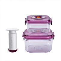 Taste Life Dial Timer Vacuum Food Storage Container Set white