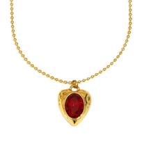 Vibranting Color Changing Heart Pendant Necklace Handmade Drip Oil Technique Stainless Steel Chain for Sensitive Skin Fashionistas 1 beige