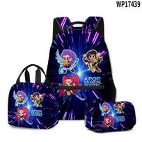 3d Kpop Demon Hunters Backpack Lunch Bag And Pencil Case Set For Teens Style15