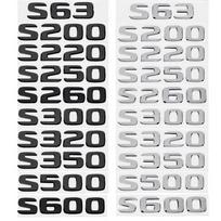 Automobilio bagažinės raidės logotipas emblema ženklelis lipdukai S klasei W222 W223 S300 S350 S400 S500 S600 S63 S320 S450 S 65 sidabras