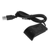 USB Fingerprint Reader, Auto Calibration Recognition Desktop USB Fingerprint Key Reader Portable Security Key Biometric Fingerprint Scanner, 1000 black