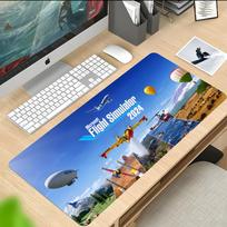 Fun Game Mmicrosoft Flight Simulator Mouse Pad Thick Stitched Edge Gaming Mousepad Large Nonslip Desk Mat 800x300x2mm blue