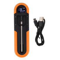 Wireless Meat Thermometer with Timer Smart Alarm IP66 Magnetic 500mAh Bluetooth Meat Thermometer black
