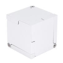 Kinetinė žiedų dėžutė Aliuminio lydinio Magnetinė Sulankstoma Žiedų Papuošalų Dėžutė Sužadėtuvių Žiedo Laikiklis skirta white