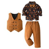 2025 Halloween Performance Three-Piece Costume Set for Boys 90cm/12-18 months black
