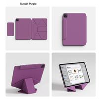 ZOYU IPad Pro 11 12.9 10/11 kartos Stovo dėklas su aukščio reguliavimu, Magnetinis nuimamas dangtelis IPad Air 4/5 kartos 11/13 M2 M3 Mini 6/7 kartos iPad Air 13 M2 M3
