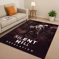 3D Retro Game Silent Hill Pyramid Head Horror Movie Living Room Non-Slip Area Rug Carpet for Bedroom Playroom Sofa,Home Doormat 40x60cm( 15x23in ) gray