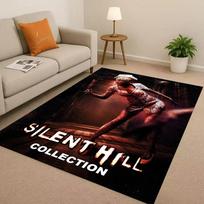 3D Retro Game Silent Hill Pyramid Head Horror Movie Living Room Non-Slip Area Rug Carpet for Bedroom Playroom Sofa,Home Doormat 40x60cm( 15x23in ) brown