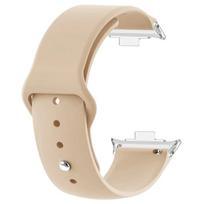 Silikoninis dirželis xiaomi Redmi Watch 6 5 4 Priedai Sportinis Pakeičiamas dirželis apyrankė Xiaomi Band 8/9 pro dirželiams for mi band 9 pro beige