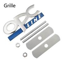 3D Metal OPC LINE Emblem Car Side Fender Tail Badge Front Grille Sticker for OPEL Zafira b Corsa d Insignia Mokka  g0 Regal Astra g