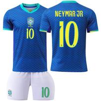 2425 Away Football Uniform No.10 Neymar 7 9 Adult Children's Jersey Soccer Kit 3XL