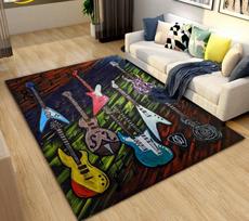 Klasikinės elektrinės gitaros Boso kilimas Miegamojo namų minkštas kilimėlis Plaunamas Svetainės apdaila Koridoriaus Drabužinė Kavos staliuko kilimėlis 120x160cm gray