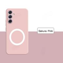 Original Skin Feel Liquid Silicone Car Magnetic Holder Case for Samsuang Galaxy A57 A37 A27 5G Camera Protector Anti-drop Cover Galaxy A57 gray