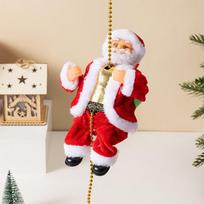 Extra Large Electric Bead Climbing Santa Claus Ladder Toy Black-footed bead