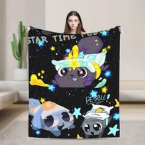 Dandys World Astro Sleep Flannel Blankets  Super Soft Throw Blanket for Outdoor Airplane Travel Street Bedspread Sofa Bed Cover 75cmx90cm