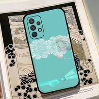 A-tiffanys Blue Phone Case For Samsung Galaxy S25 S24 S23 S22 S21 FE Plus Ultra A13 A20 A32 A70 Black Cover S21fe blue