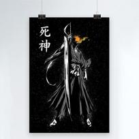 Japonijos anime sienų meno paveikslas BLEACH drobės tapyba Kurosaki plakatai Svetainės berniukų miegamojo namų dekoravimui be rėmelio 40*50cm
