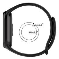 xDfind Metal Buckle Solid Color Silicone Watch Band For Xiaomi Smart Band 10 / 9 / 8 black