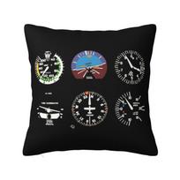 Airbus naikintuvo piloto pagalvės užvalkalas Aviacija Lėktuvas Aksominės Modernios pagalvės Namų dekoravimas 30x30cm 12x12in black