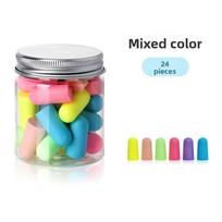 Soundproof Earplugs, Student Dormitory Sleep Noise-proof Snoring Bullet Head Memory Foam Noise-proof Earplugs blue
